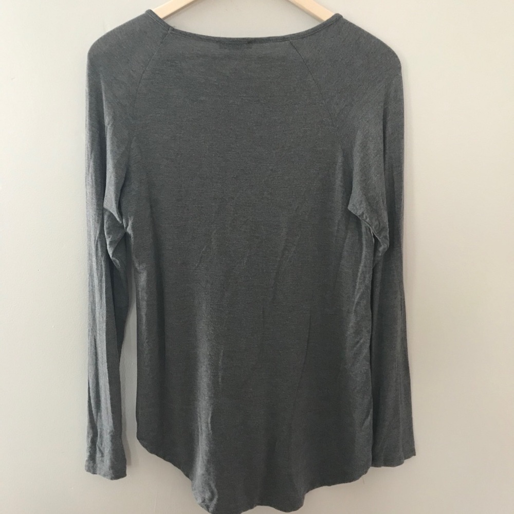 Venus Gray Lace Front Tunic - Picture 2 of 5